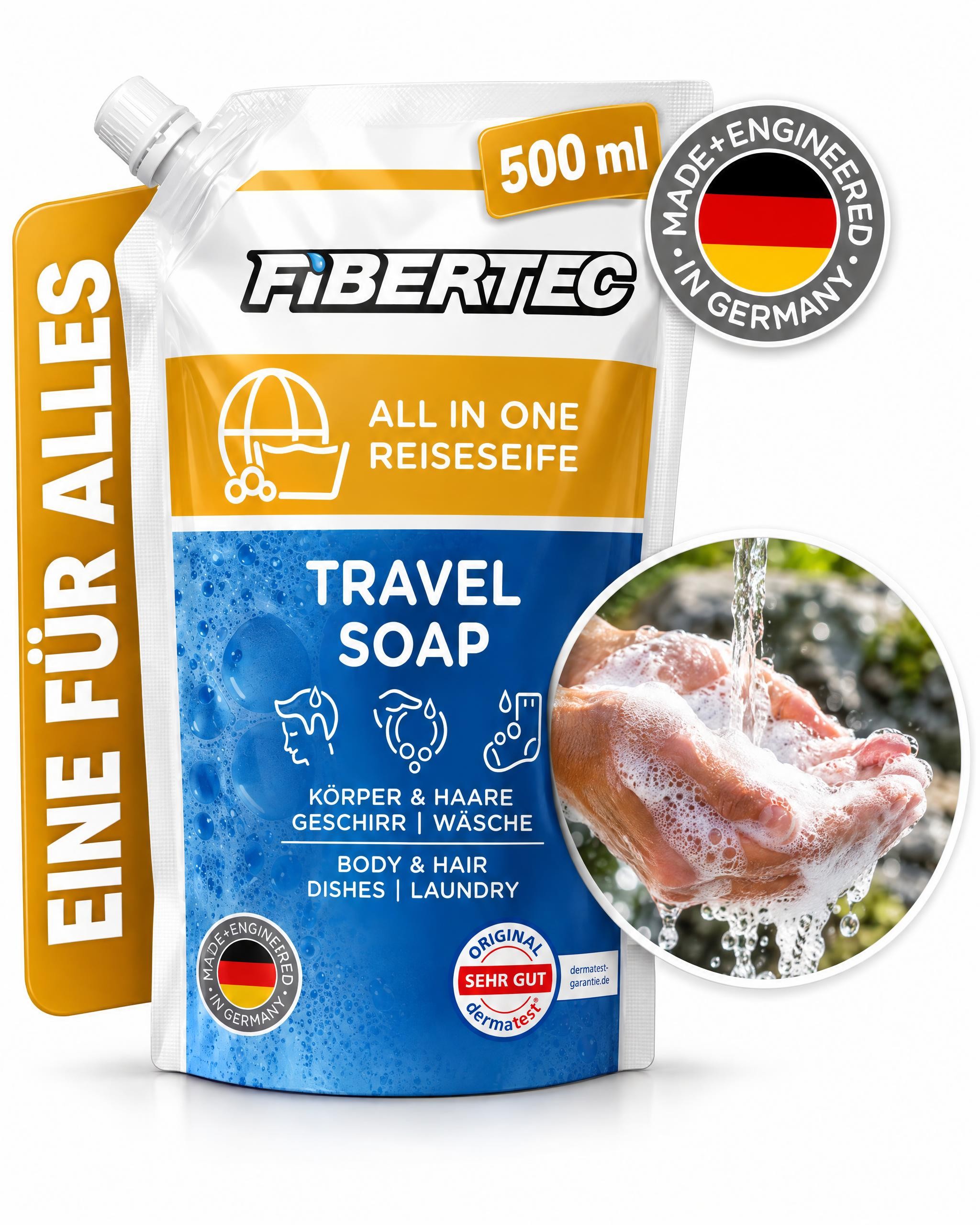 Travel Soap 500ml Nachfüllbeutel