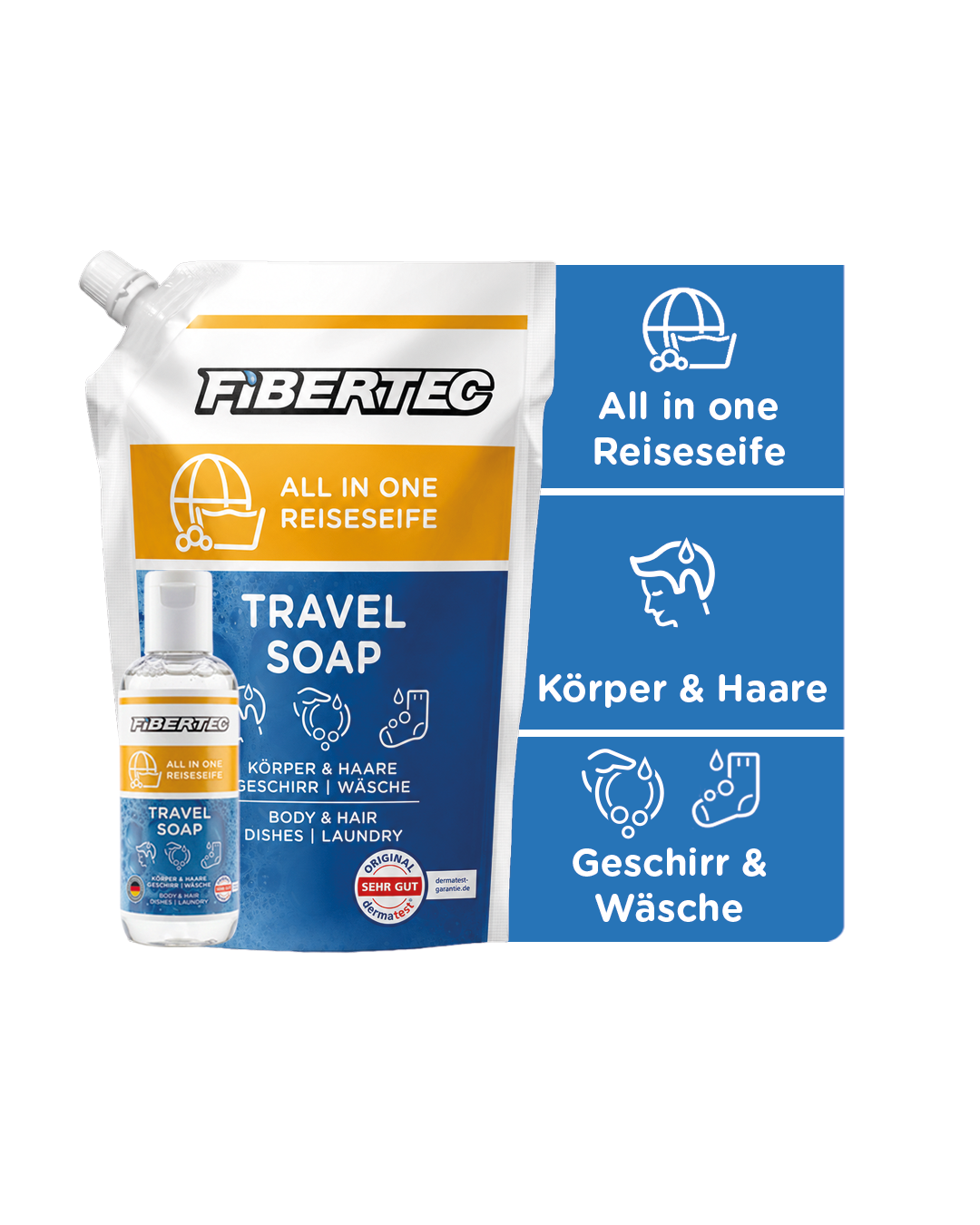 Travel Soap 500ml + 100ml